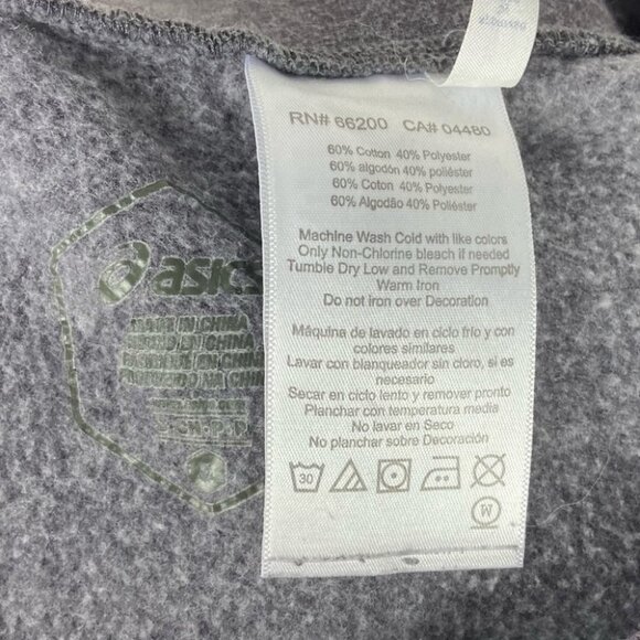 Asics Fleece Jogger Track Pants Size Small Heathered Steel Grey Warm Up Lounge S - Picture 4 of 13